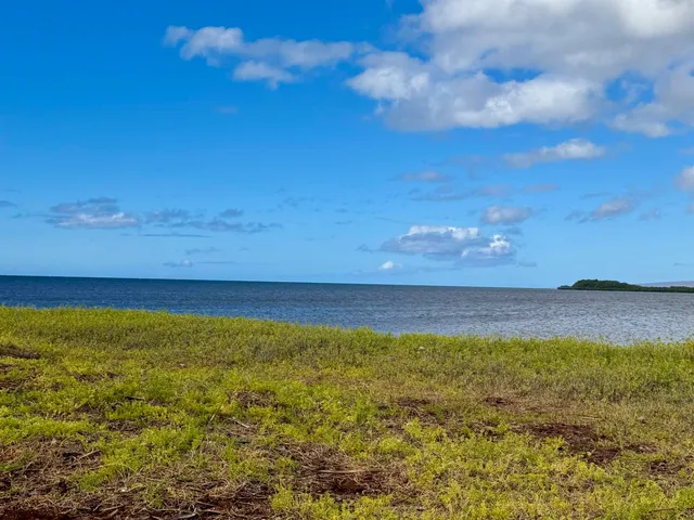 a view of an ocean and beach