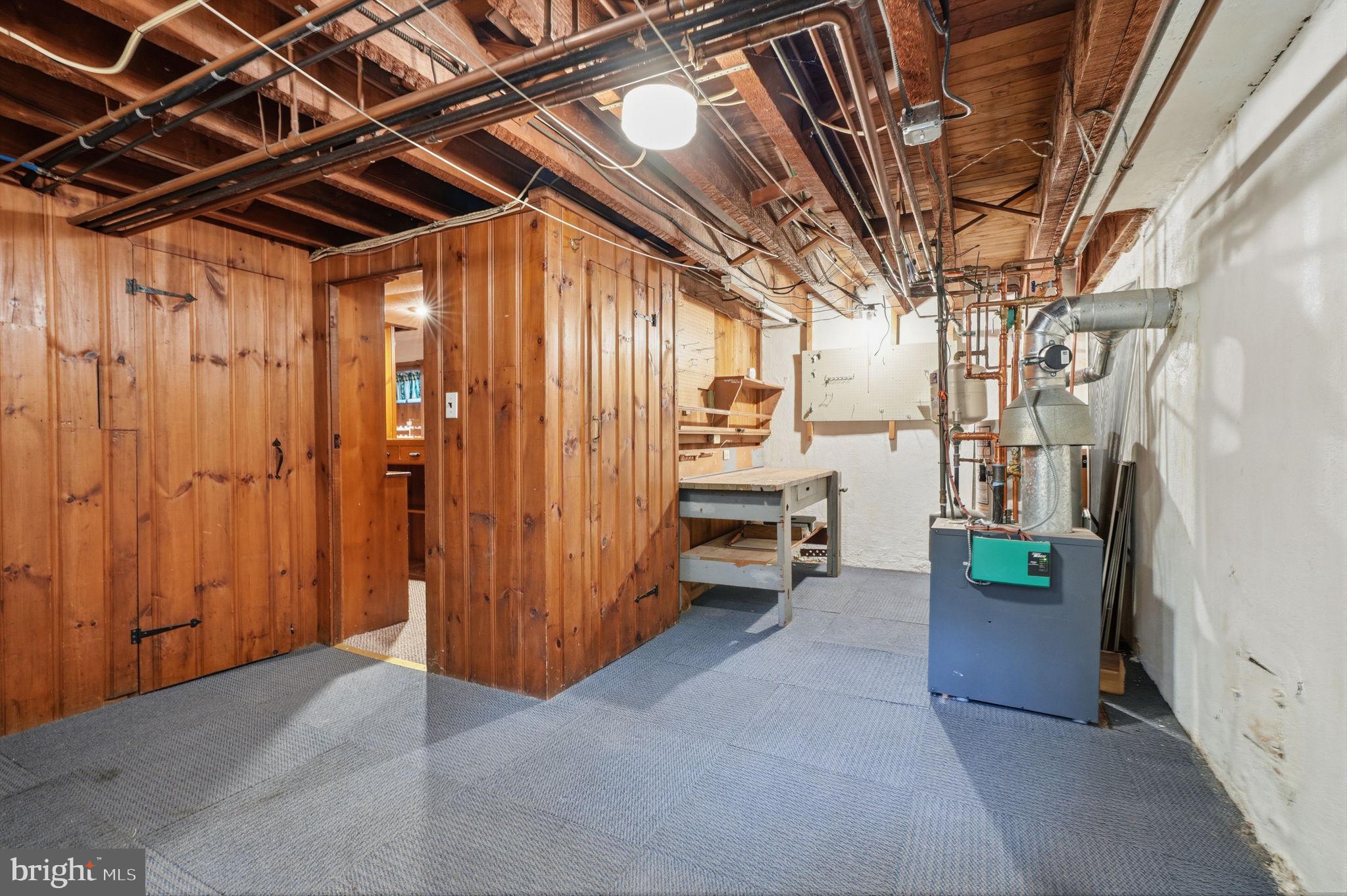 404 Old Farm Road Wyncote, PA 19095 - Photo 41 of 41 Spacious basement with wooden accents.