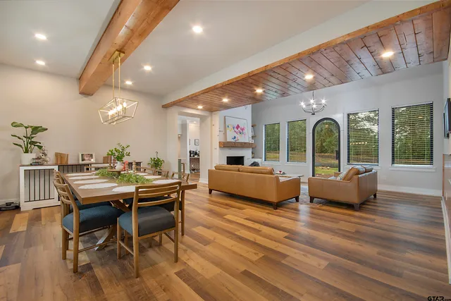 a kitchen with a sink and a refrigerator