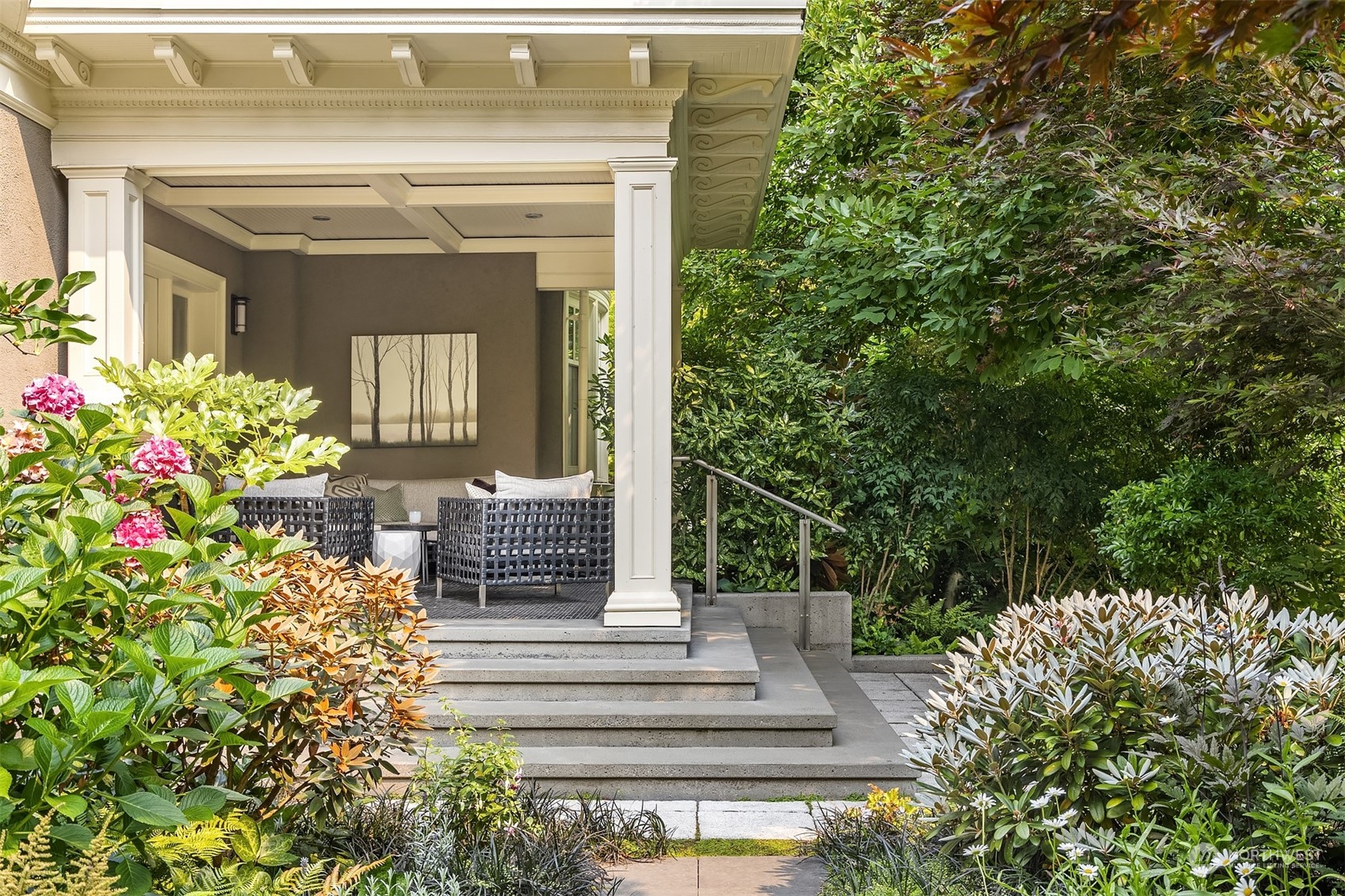 1121 22nd Avenue East Seattle, WA 98112 - Photo 32 of 40 a view of a house with potted plants