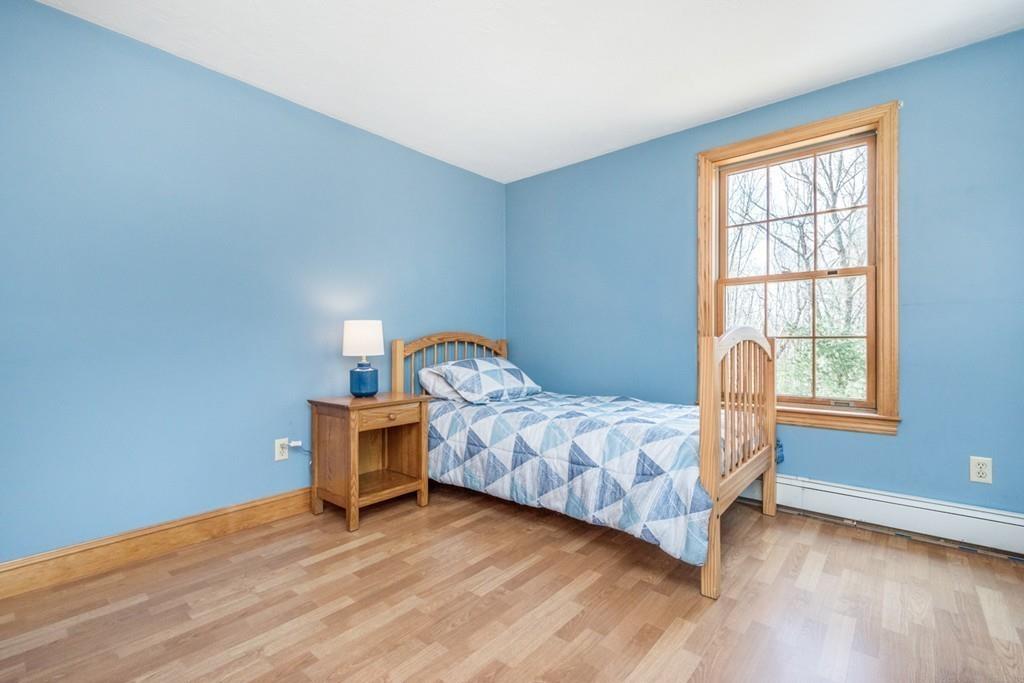 16 South Shaker Road Harvard, MA 01451 - Photo 19 of 31 a bedroom with a bed and wooden floor