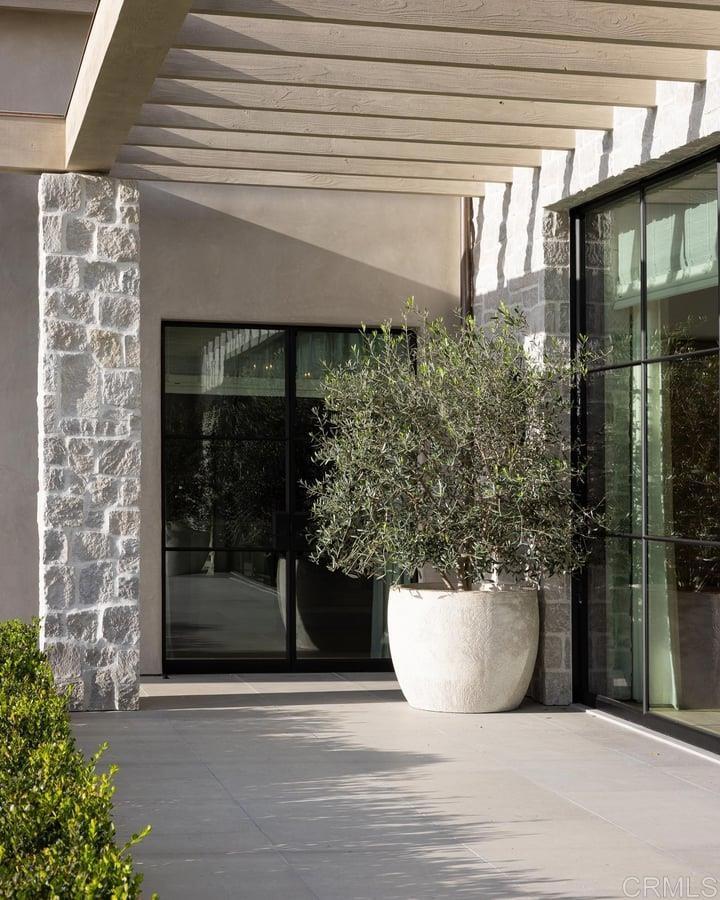 17845 Via De Fortuna Rancho Santa Fe, CA 92067 - Photo 10 of 20 a view of a potted plant in front of a door