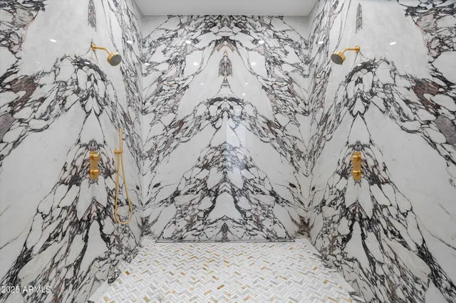 a view of snow on the road