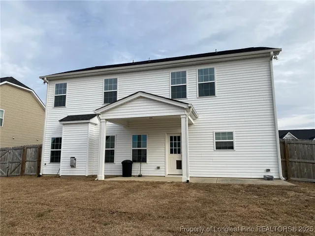 a house with white door