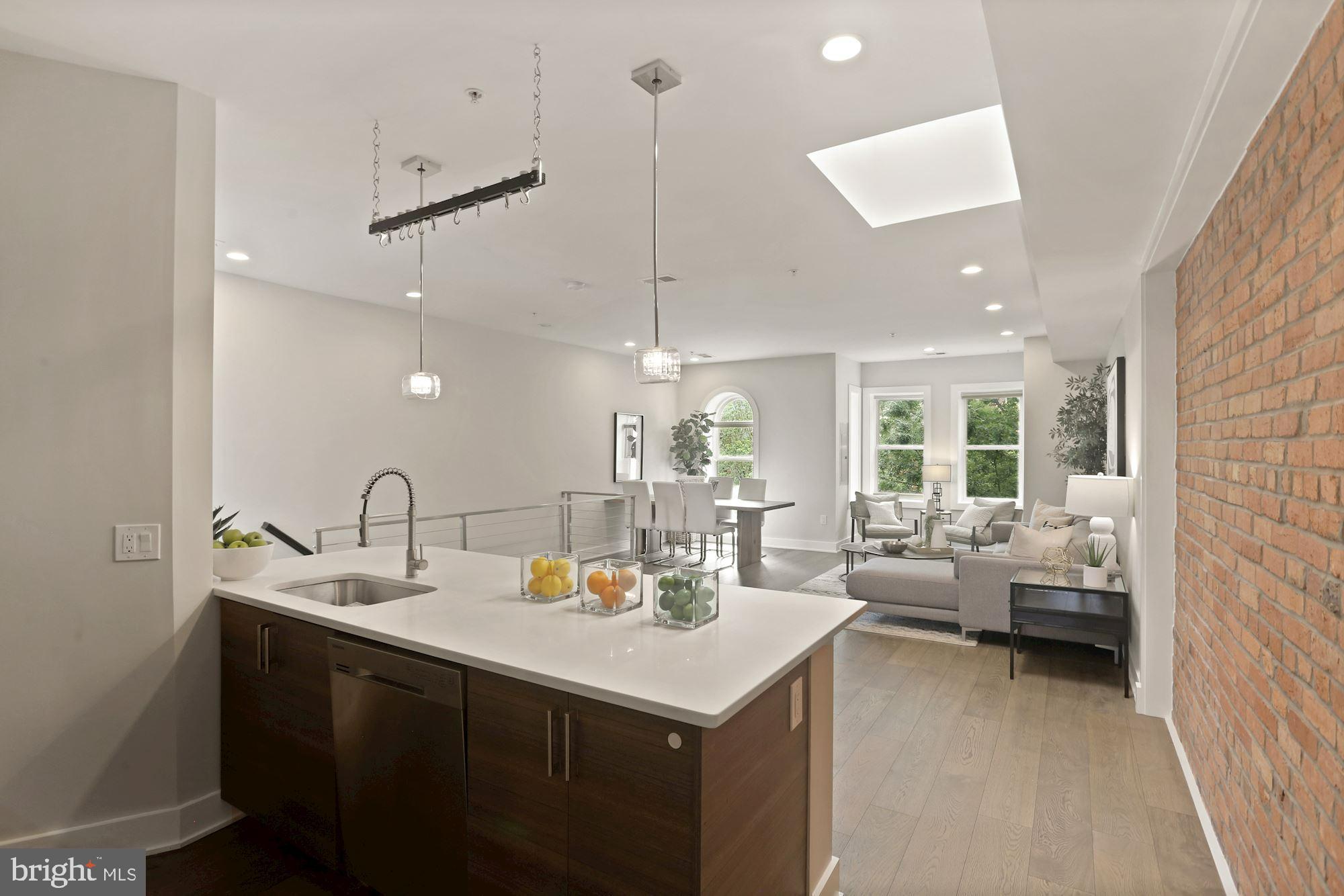1852 3rd Street Northwest, Unit C Washington, DC 20001 - Photo 35 of 35 Luxurious chef's kitchen + open floorplan