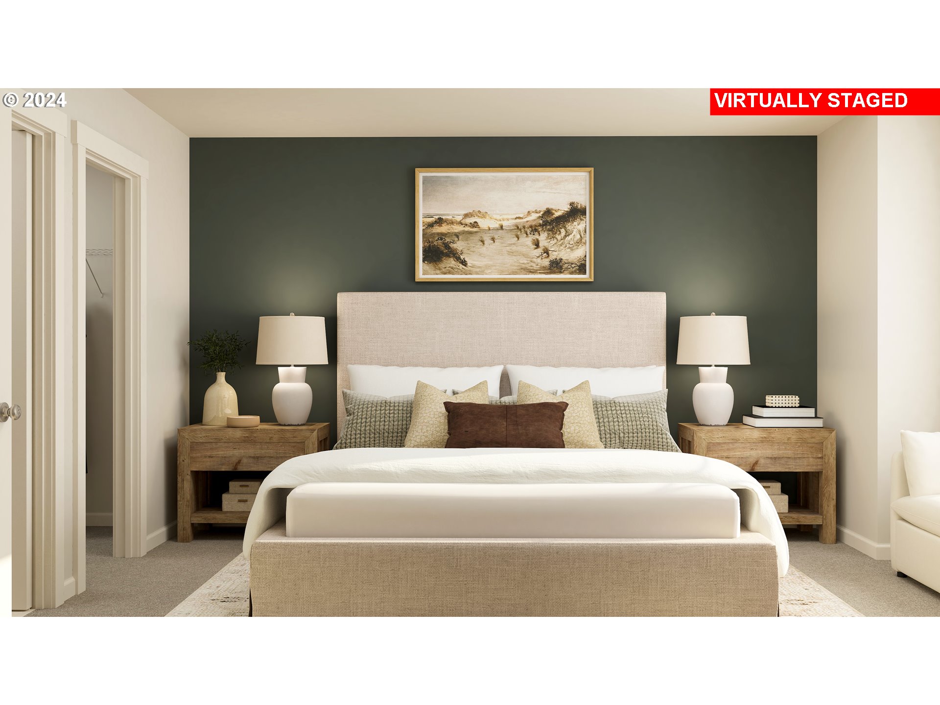 4089 Southwest 31st Street Gresham, OR 97080 - Photo 12 of 25 a bedroom with a bed and a painting on the wall