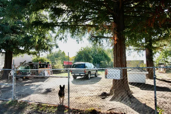 a view of outdoor space with seating