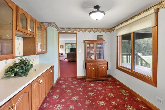a open kitchen with lots of counter top space