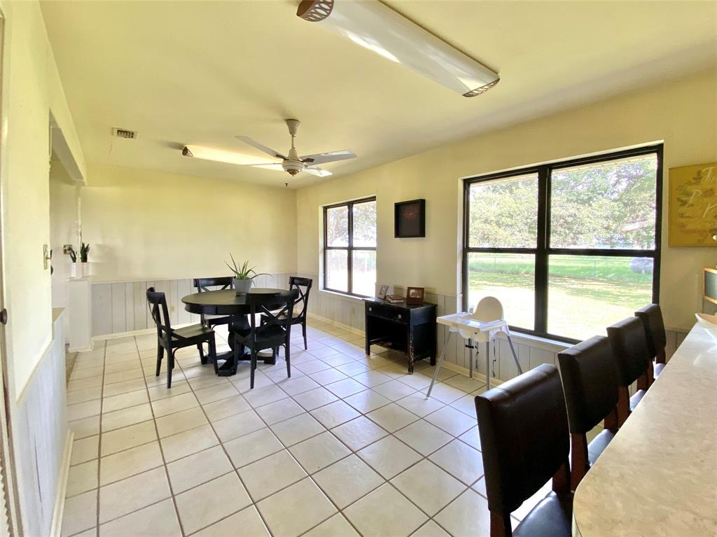 1605 Tolar Cemetery Road Tolar, TX 76476 - Photo 18 of 25 a view of a dining room with furniture window and outside view