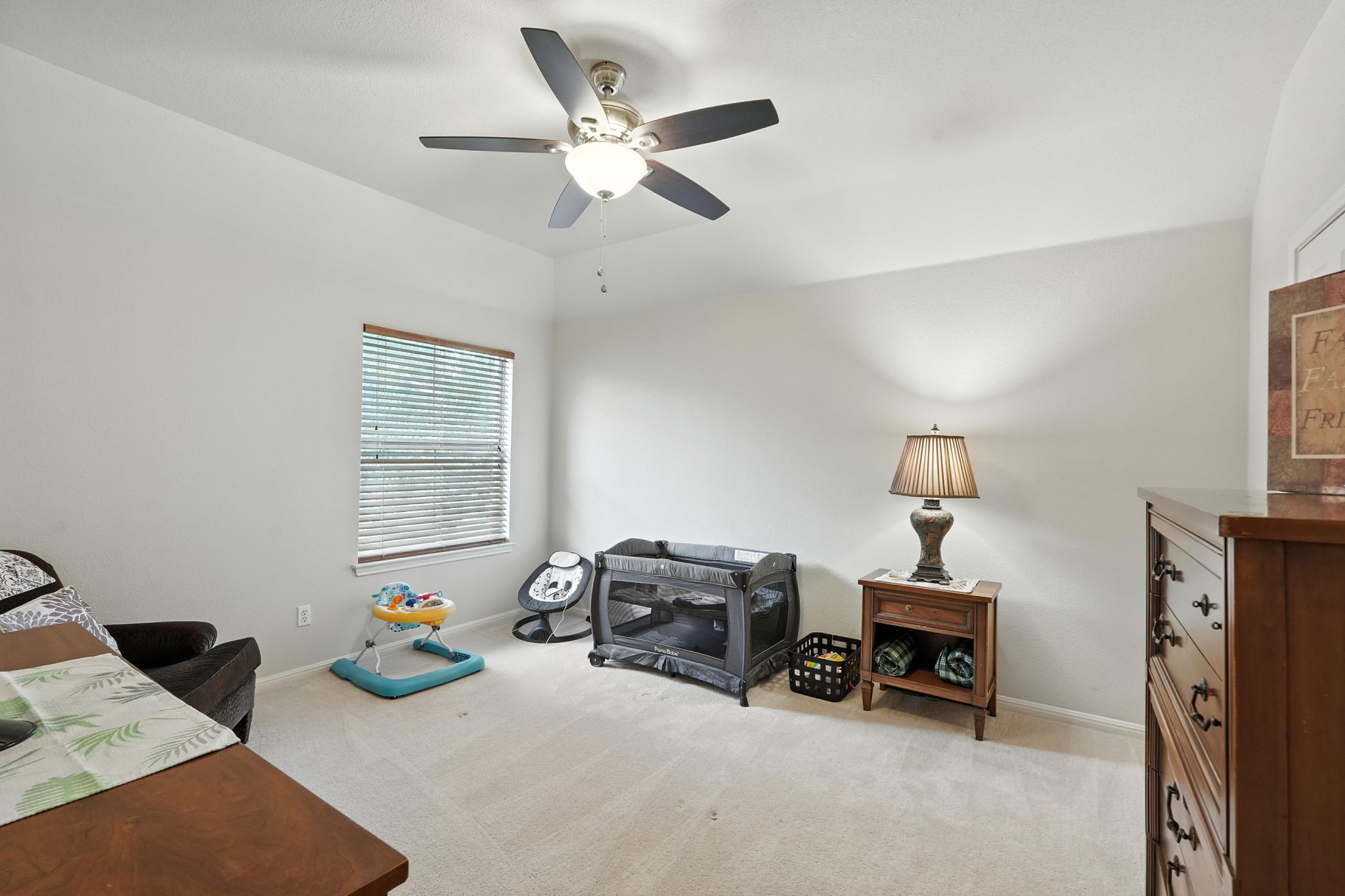 1802 Misty Ridge Leander, TX 78641 - Photo 31 of 39 Bedroom featuring light colored carpet and ceiling fan