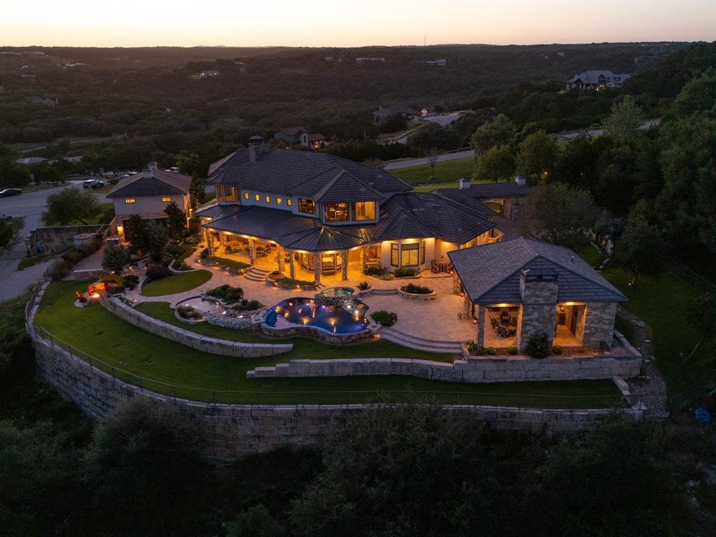 325 River Ridge Spring Branch, TX 78070 - Photo 3 of 40 an aerial view of a house with a garden