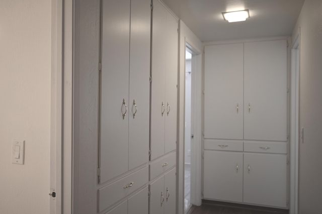 a view of closet area