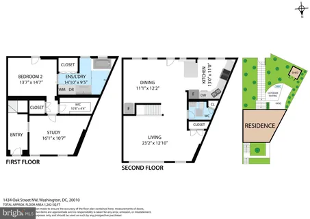 $719,000 | 1434 Oak Street Northwest, Washington, DC 20010
