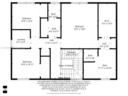 a aerial view of a house with a yard and balcony