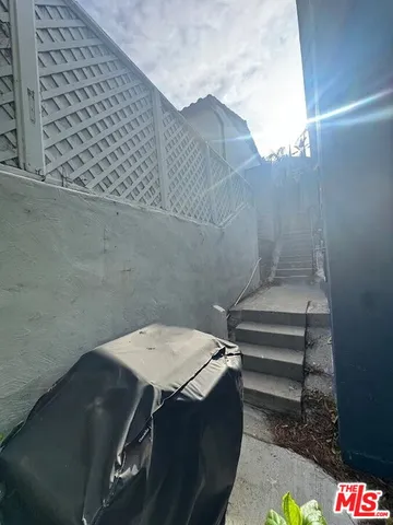 a view of a green yard