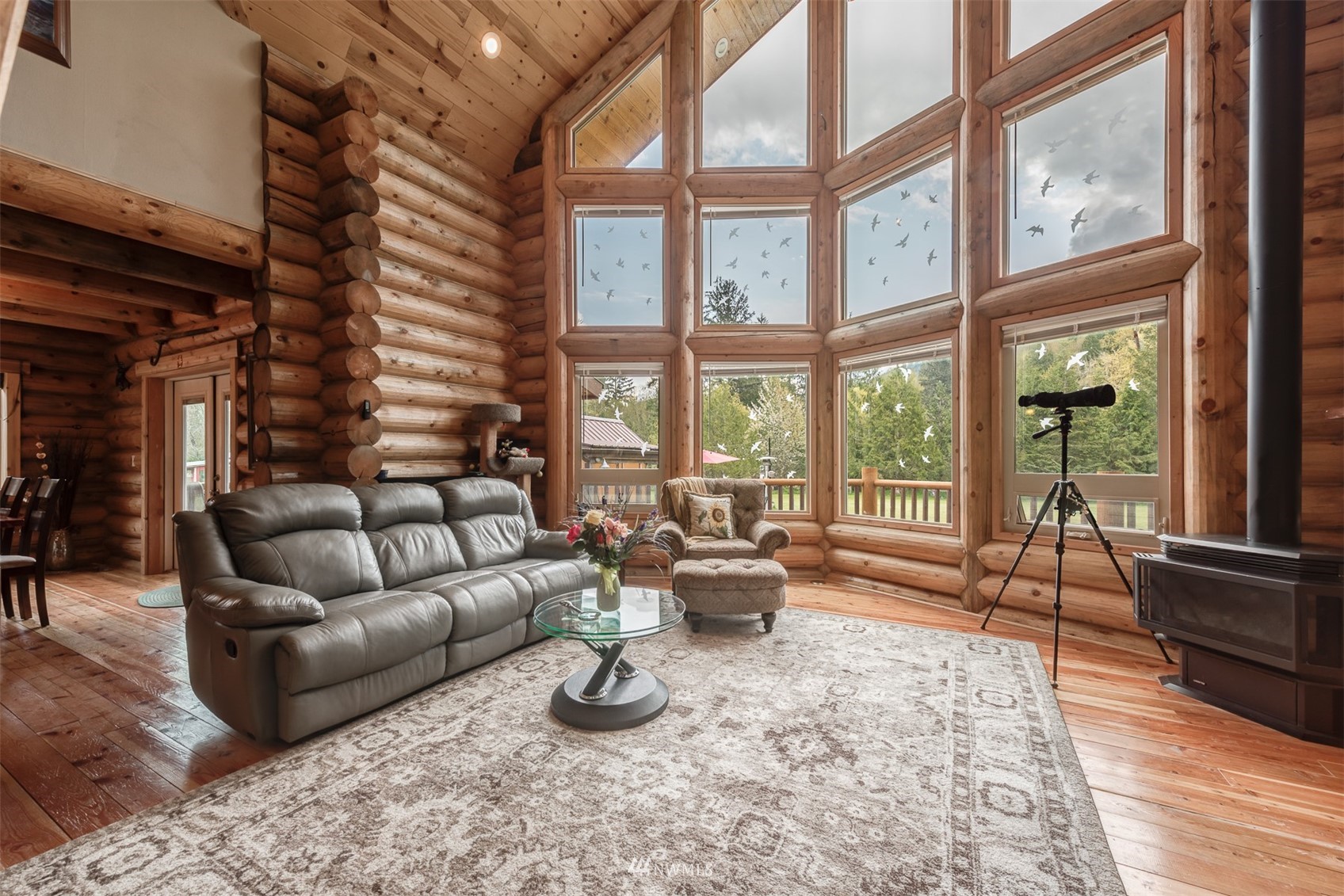 5255 Wickersham Road Acme, WA 98220 - Photo 4 of 40 a living room with furniture and a large window
