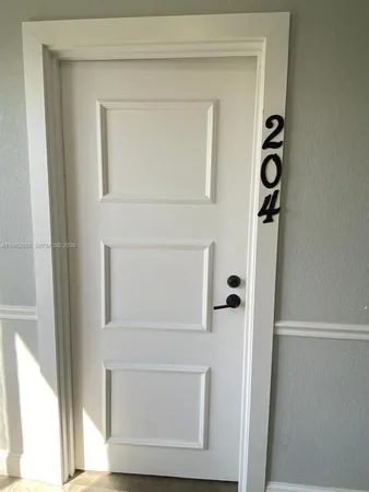 a view of front door