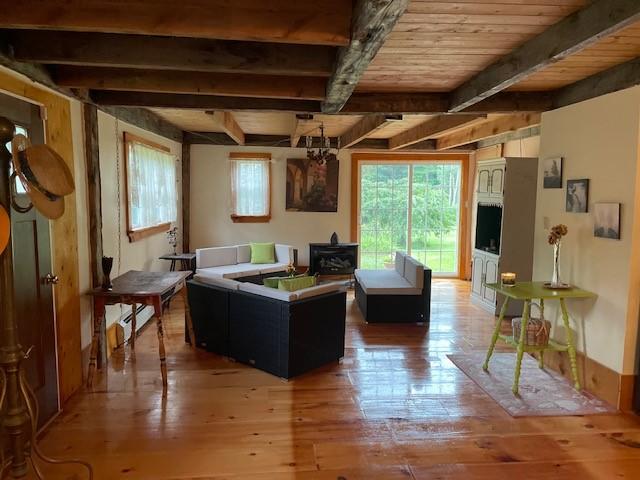 32 N Road Porter, ME 04068 - Photo 9 of 16 living area post and beam