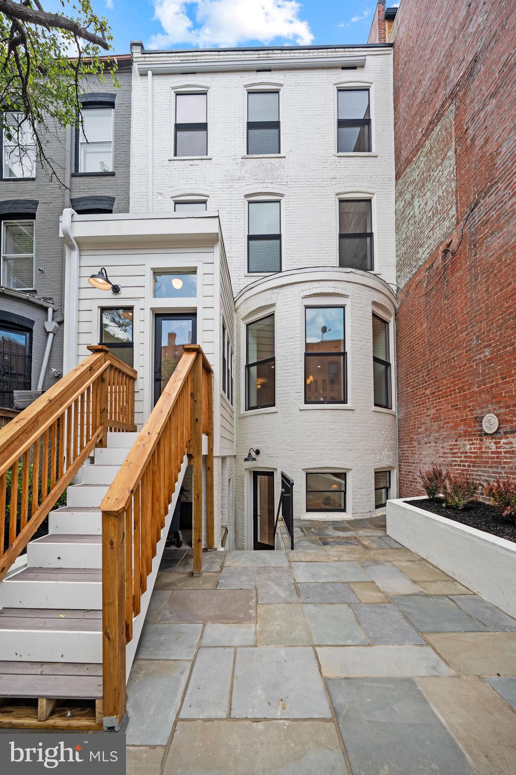 1834 16th Street Northwest Washington, DC 20009 - Photo 16 of 52 A rear elevation just as beautiful as the front