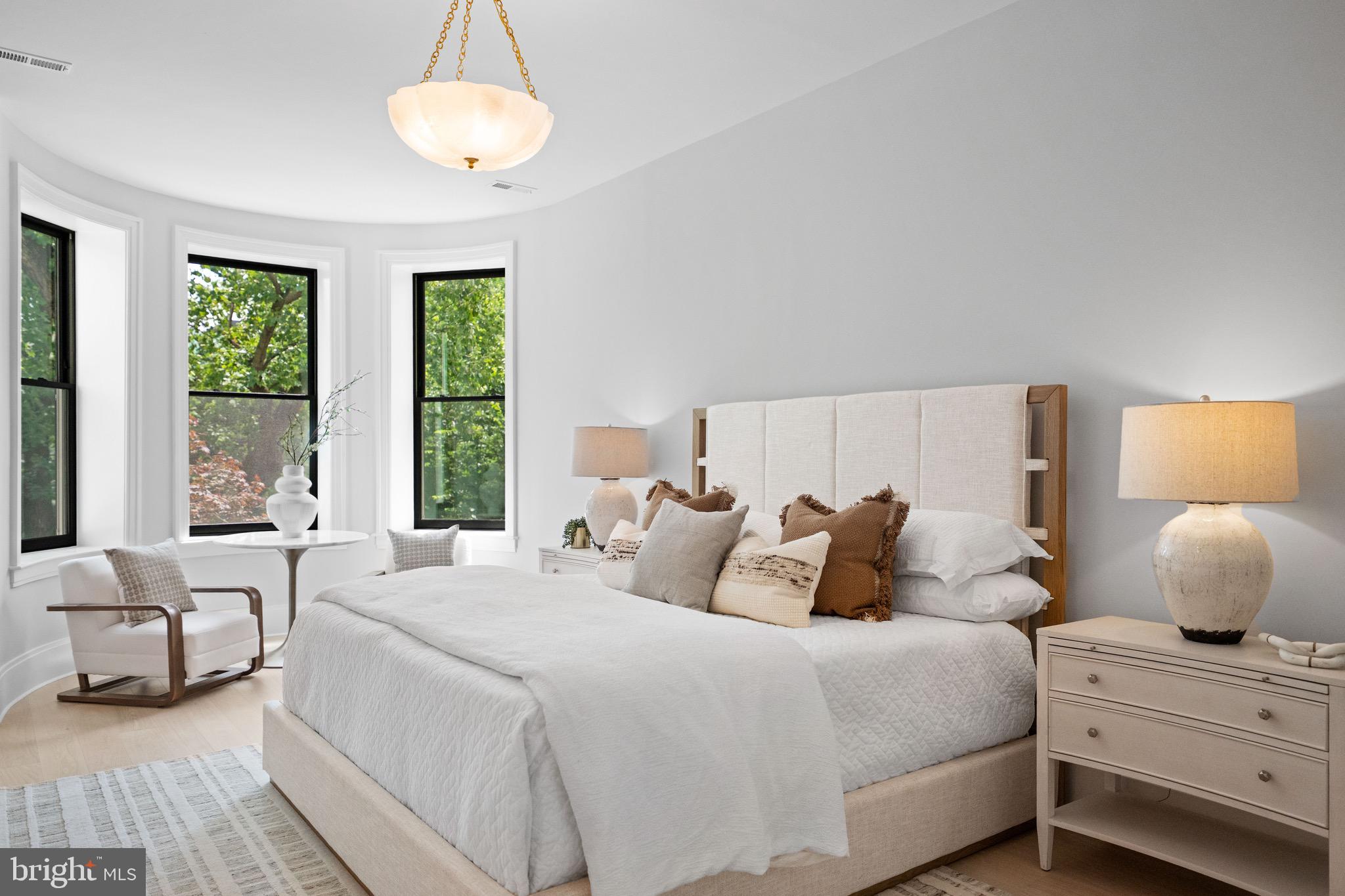 1834 16th Street Northwest Washington, DC 20009 - Photo 18 of 52 Curved windows, treetop views, grand space