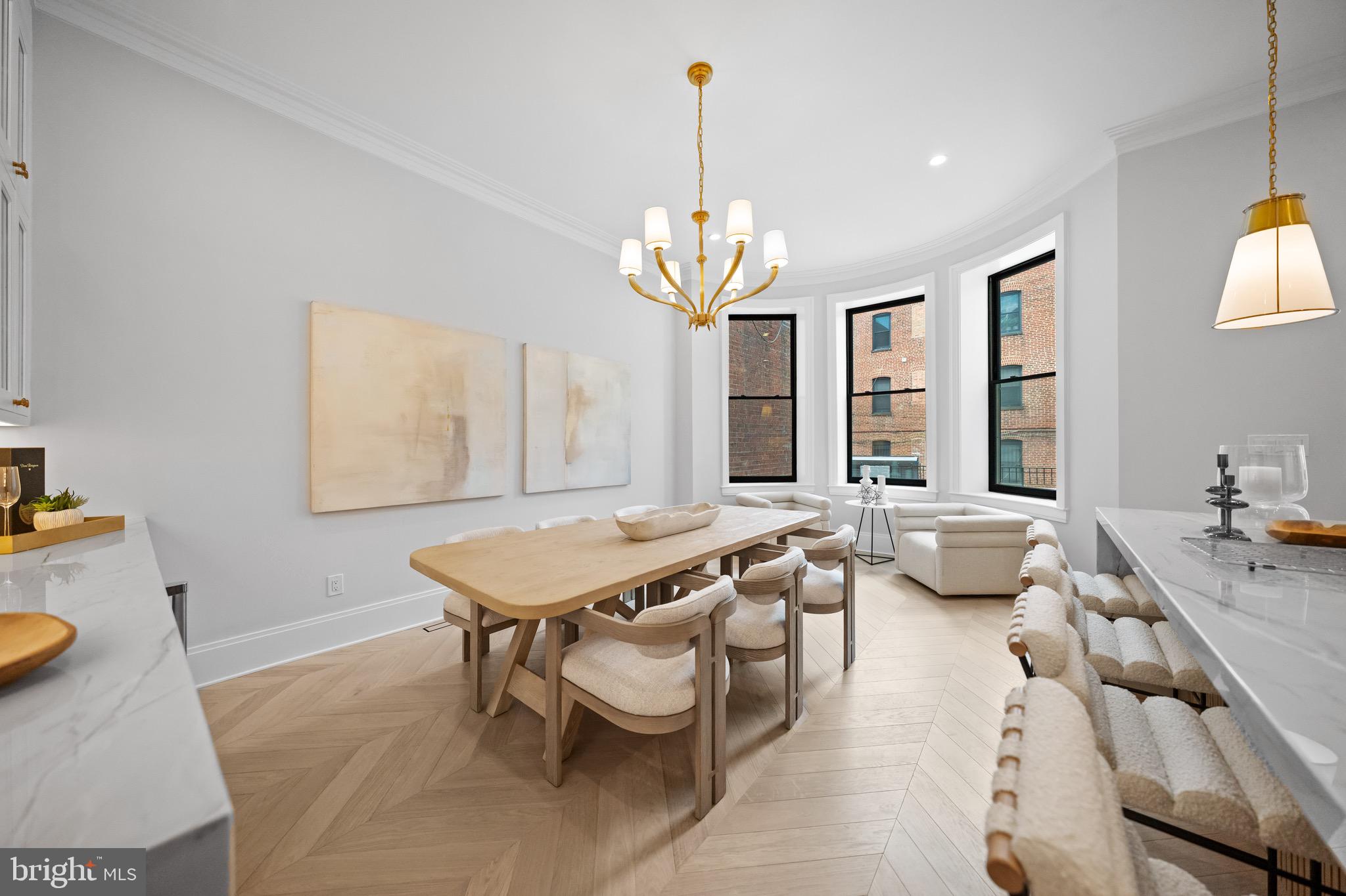 1834 16th Street Northwest Washington, DC 20009 - Photo 7 of 52 Another beautiful curve of windows and light