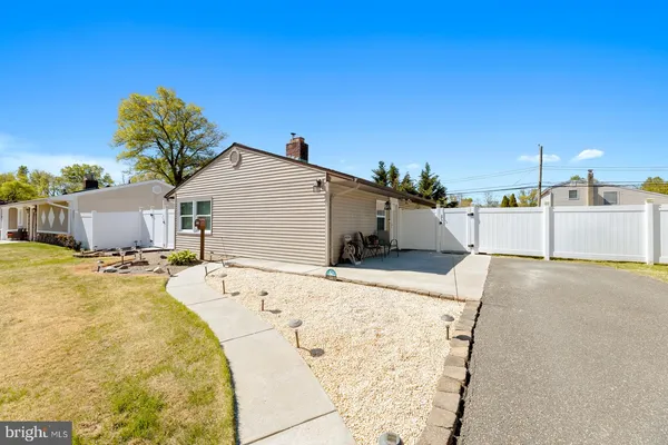 a view of a house with a patio