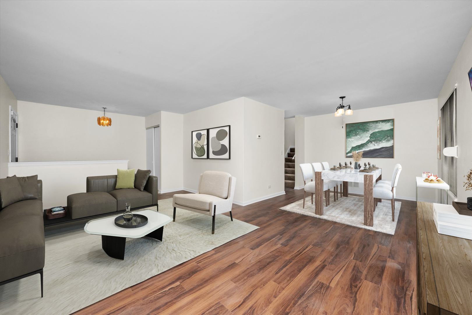 18057 Juneway Court Country Club Hills, IL 60478 - Photo 11 of 36 a living room with furniture and wooden floor