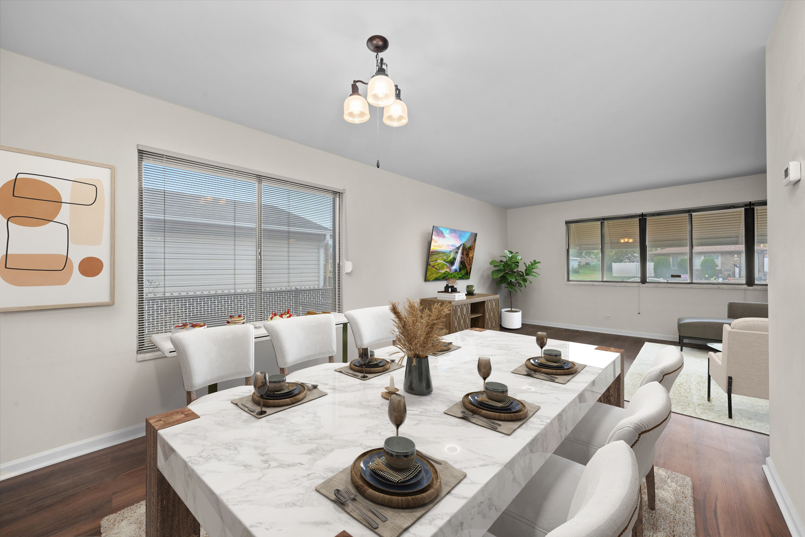 18057 Juneway Court Country Club Hills, IL 60478 - Photo 13 of 36 a view of a dining room and livingroom view
