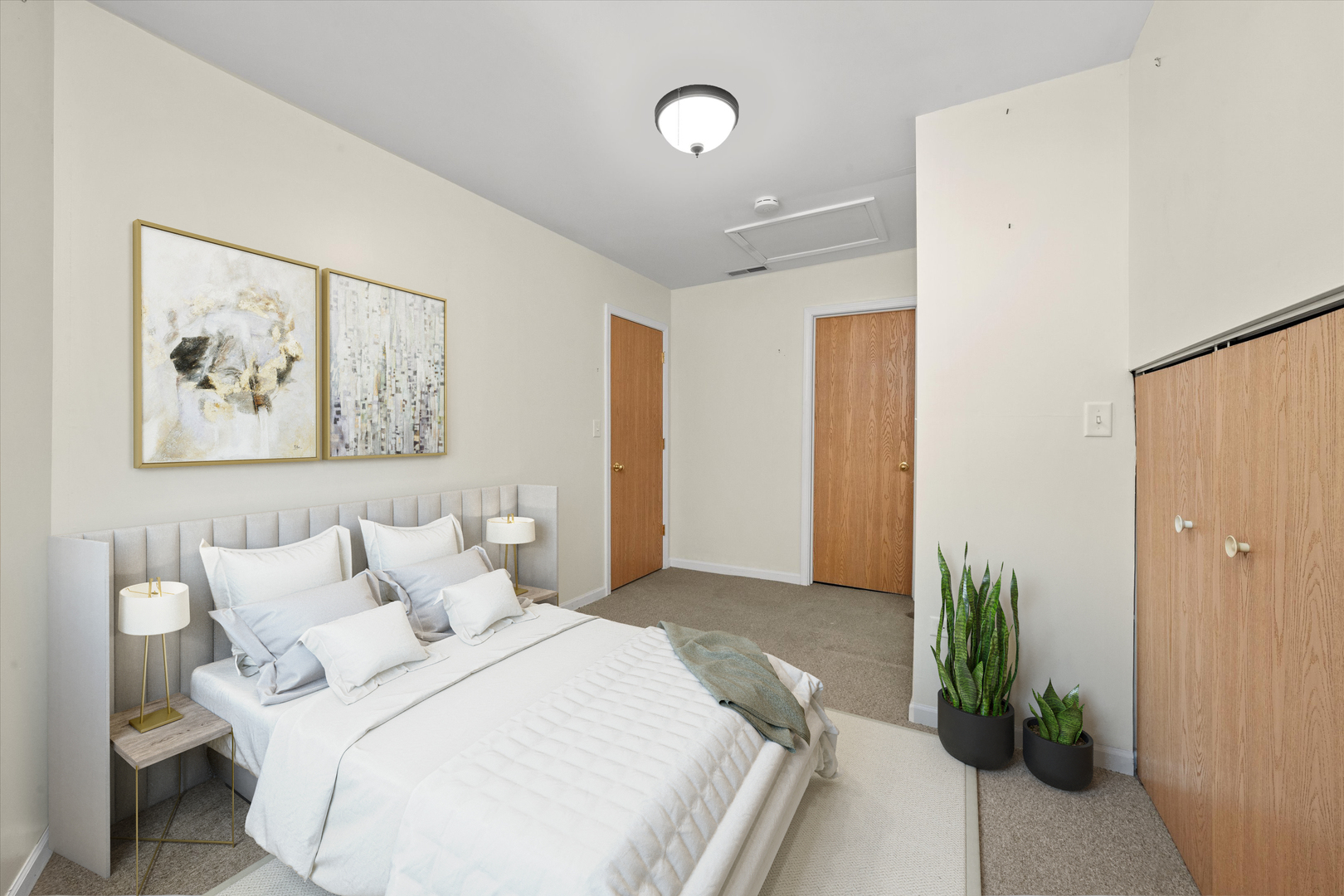 18057 Juneway Court Country Club Hills, IL 60478 - Photo 30 of 36 a bedroom with a bed and a painting on the wall