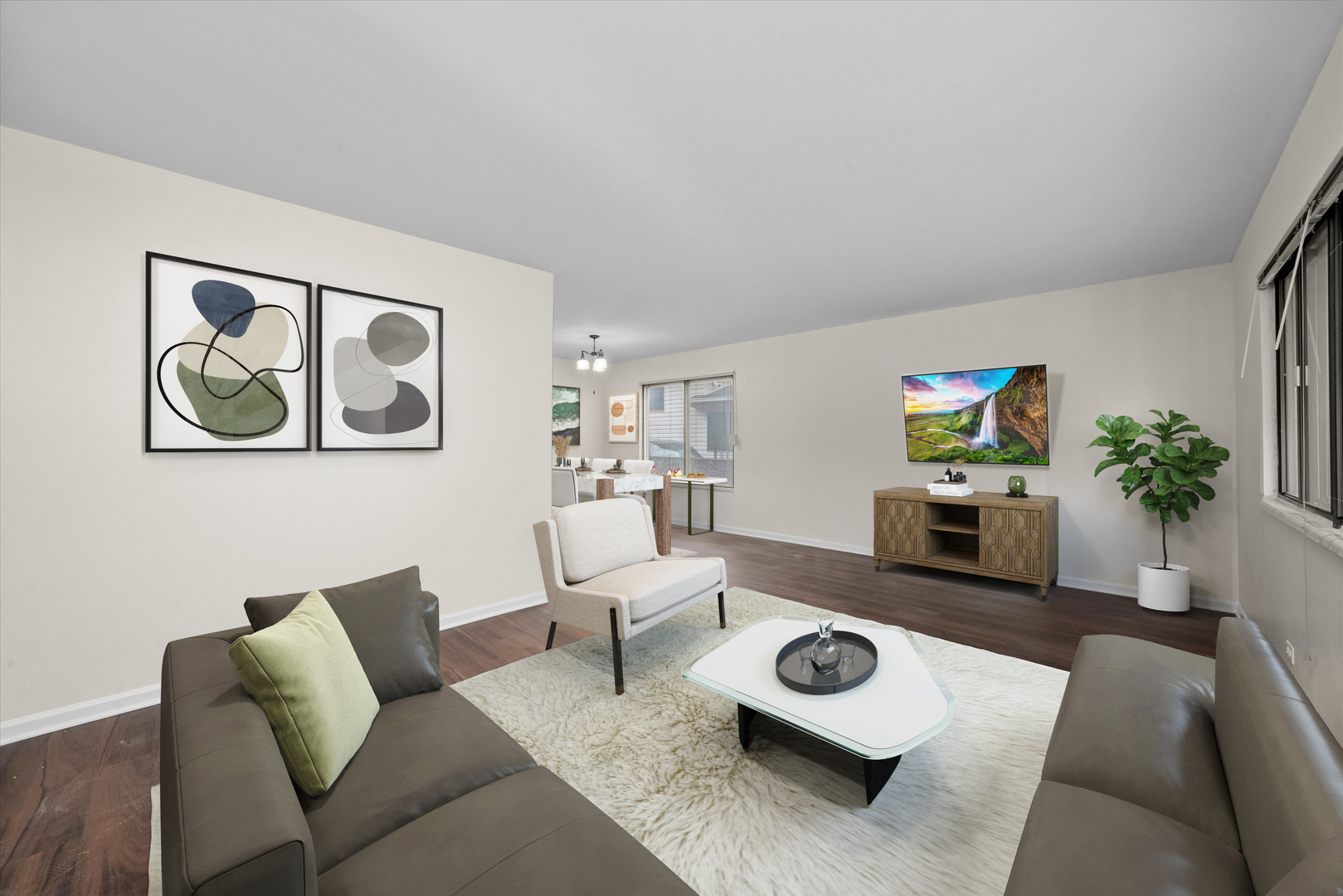 18057 Juneway Court Country Club Hills, IL 60478 - Photo 9 of 36 a living room with furniture and a potted plant