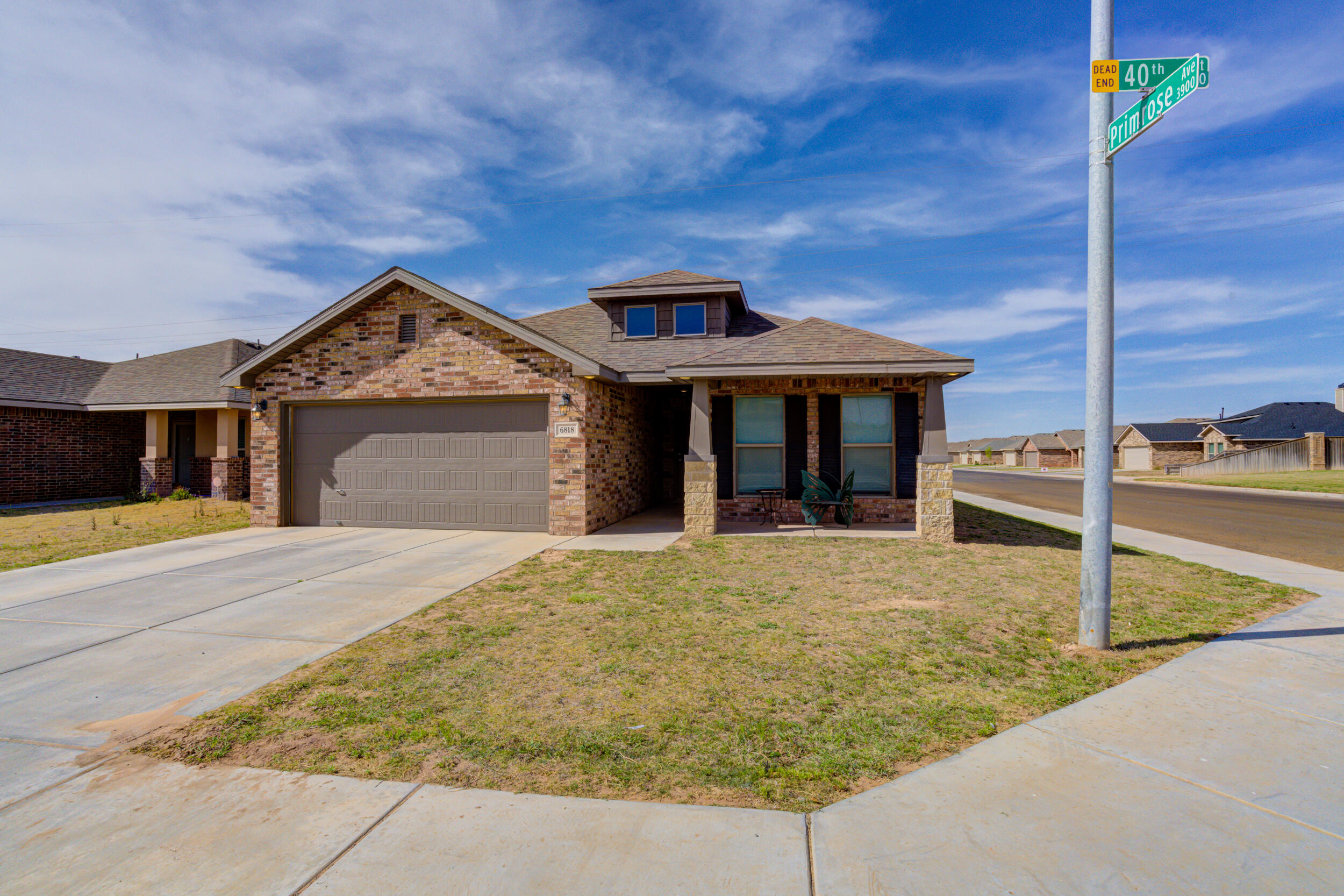 6818 40th Street Lubbock, TX 79407 - Photo 43 of 43 front view of a house with a porch