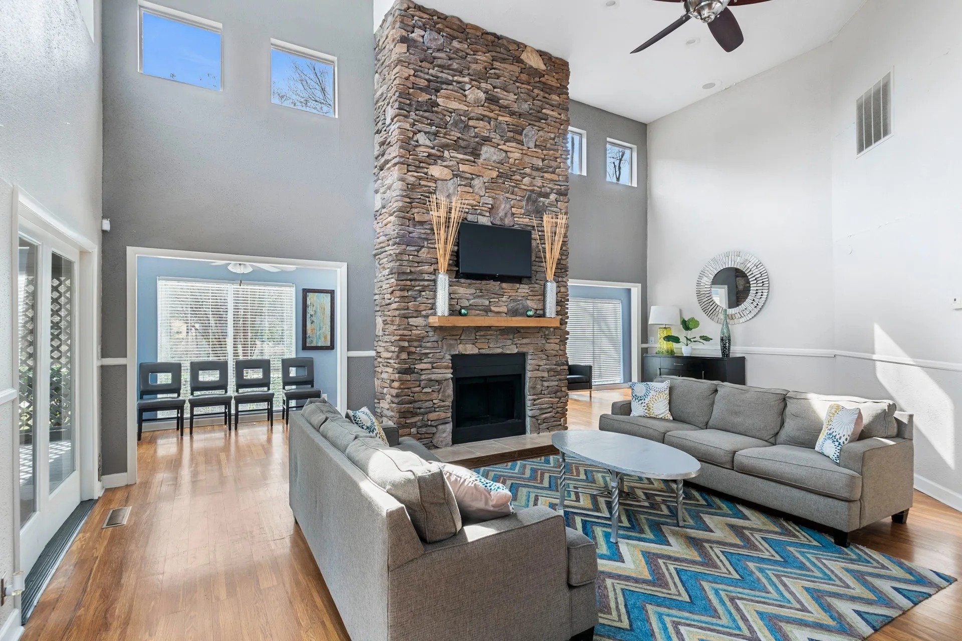 501 Pelham Drive Columbia, SC 29209 - Photo 13 of 23 a living room with furniture and a fireplace