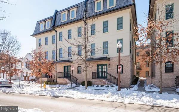 a front view of a building