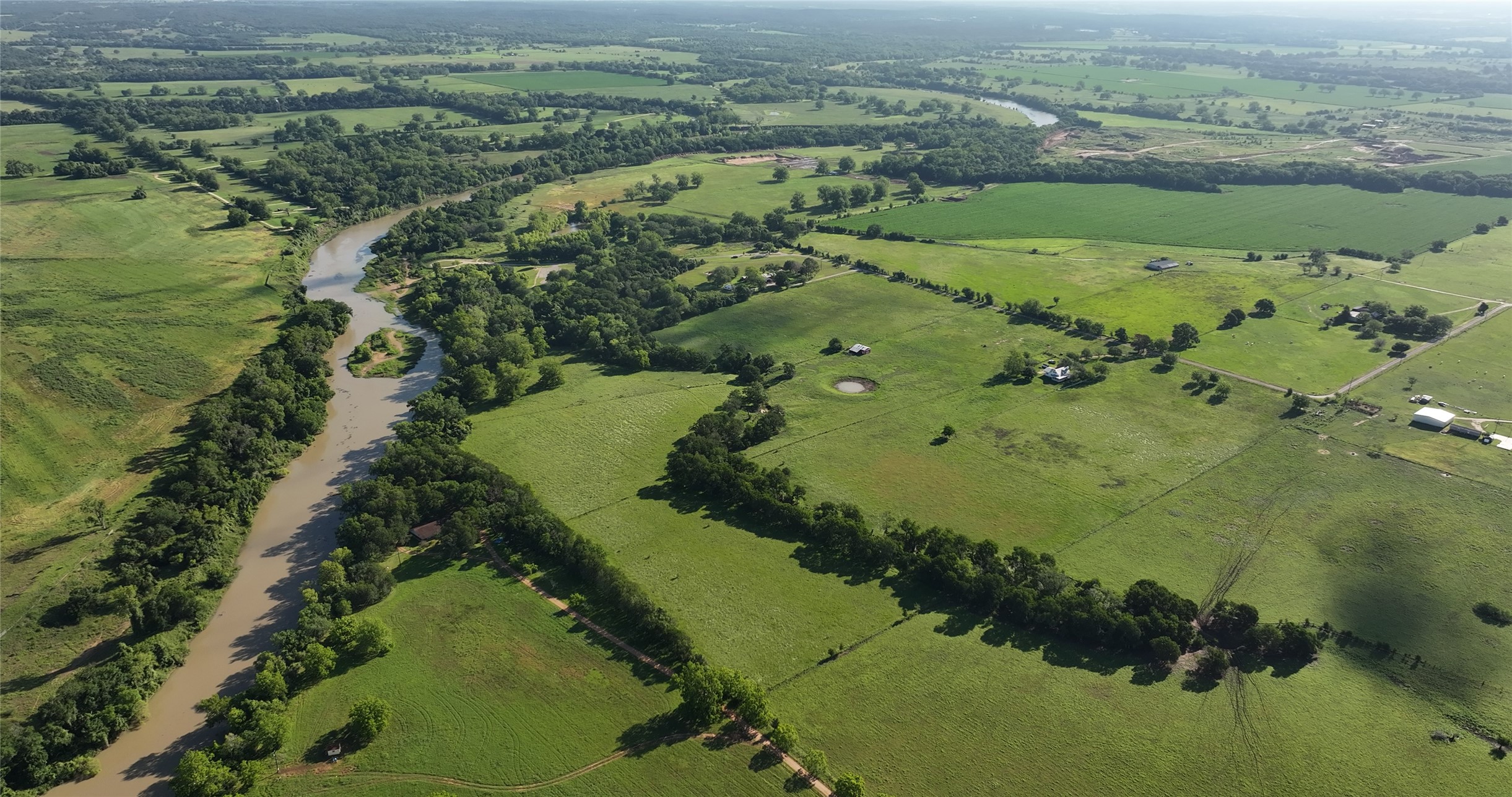 1505 Prairie Valley Road West Point, TX 78963 - Photo 26 of 34 a view of a lake with a yard