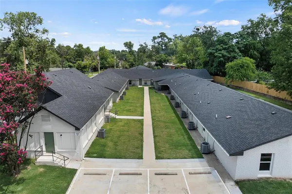aerial view of a house