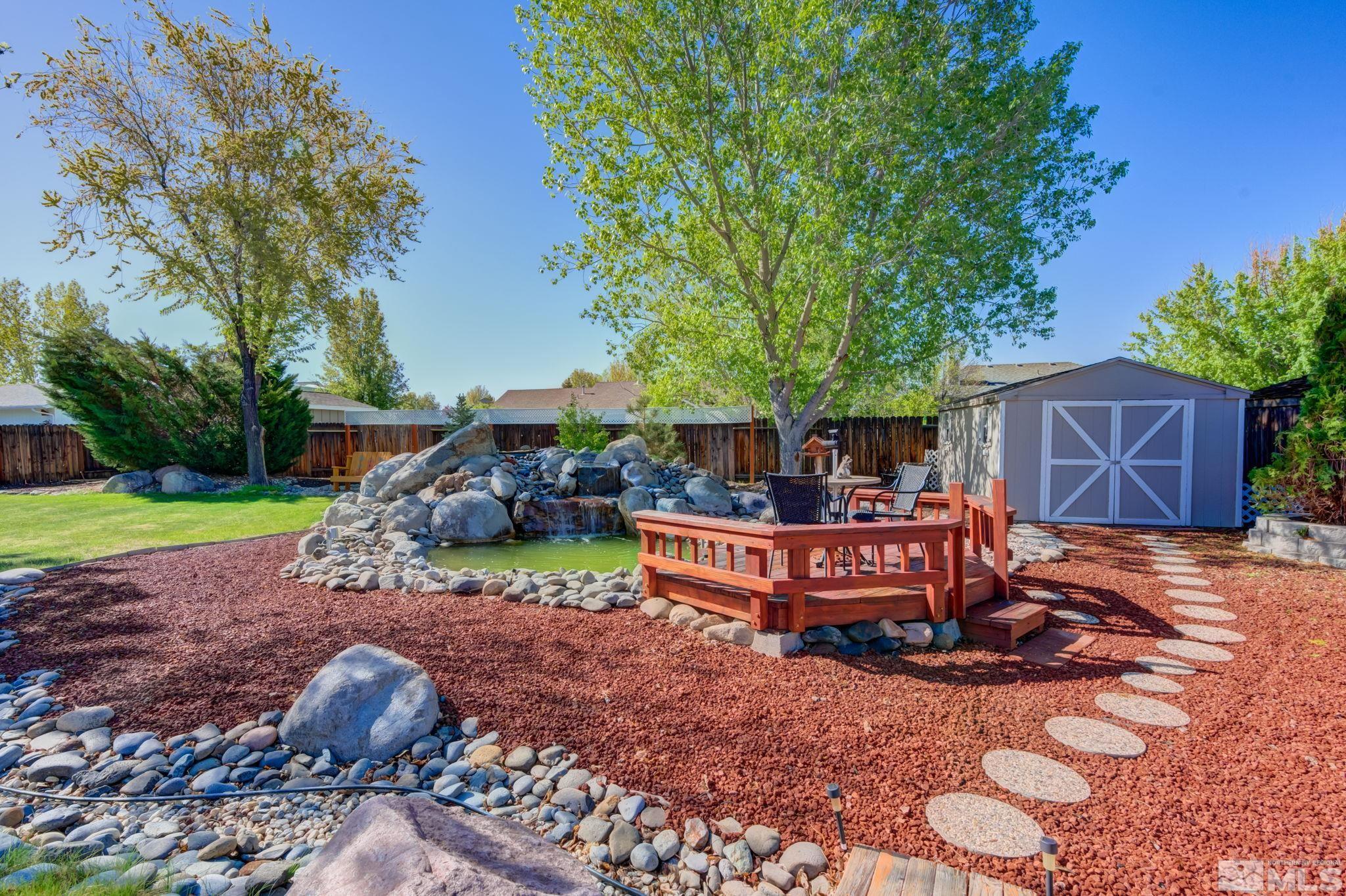 1315 Wrangler Circle Minden, NV 89423 - Photo 30 of 40 a view of a house with backyard and sitting area