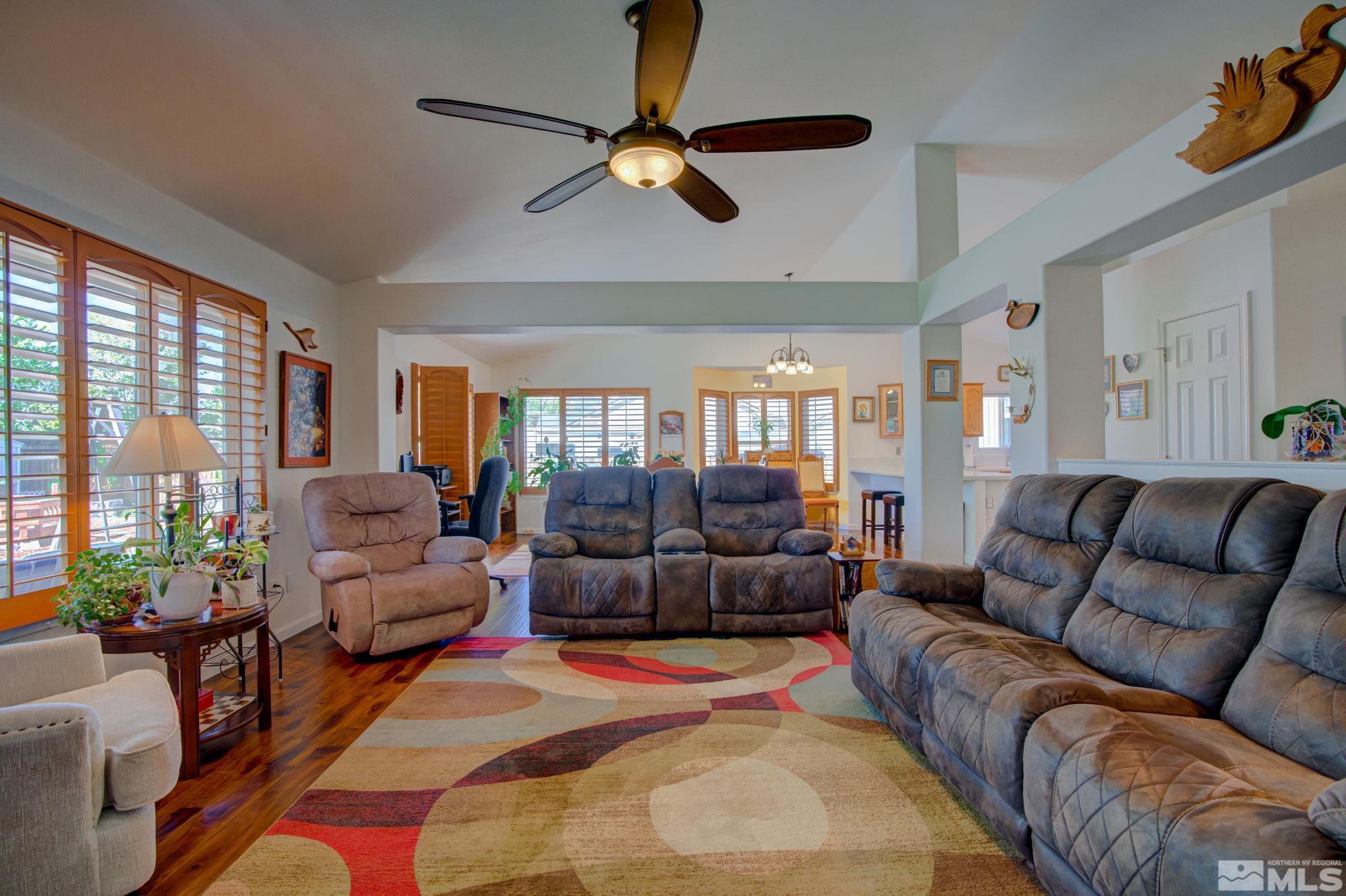 1315 Wrangler Circle Minden, NV 89423 - Photo 7 of 40 a living room with furniture and a large window