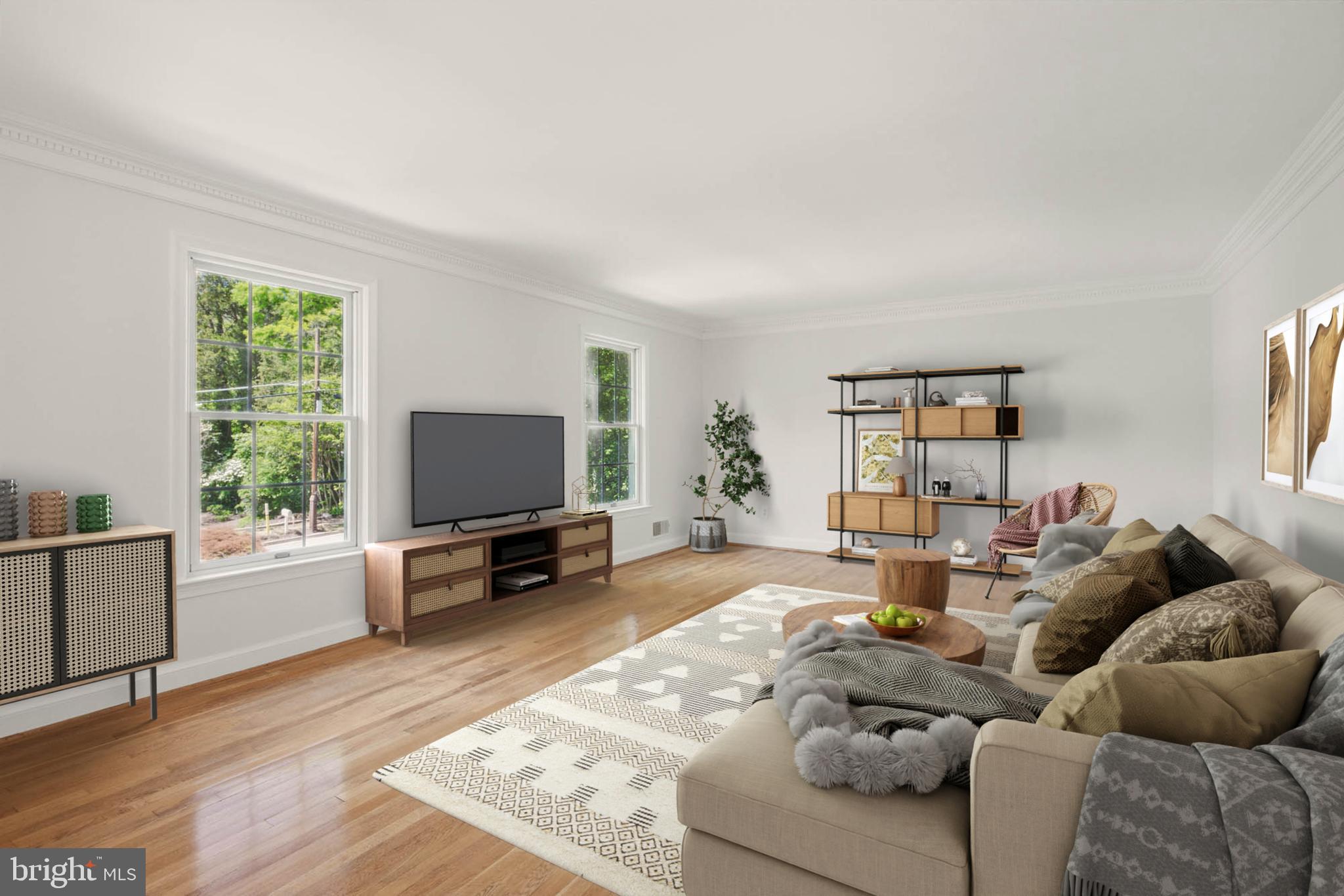 7605 Range Road Alexandria, VA 22306 - Photo 2 of 40 virtual staging of living room