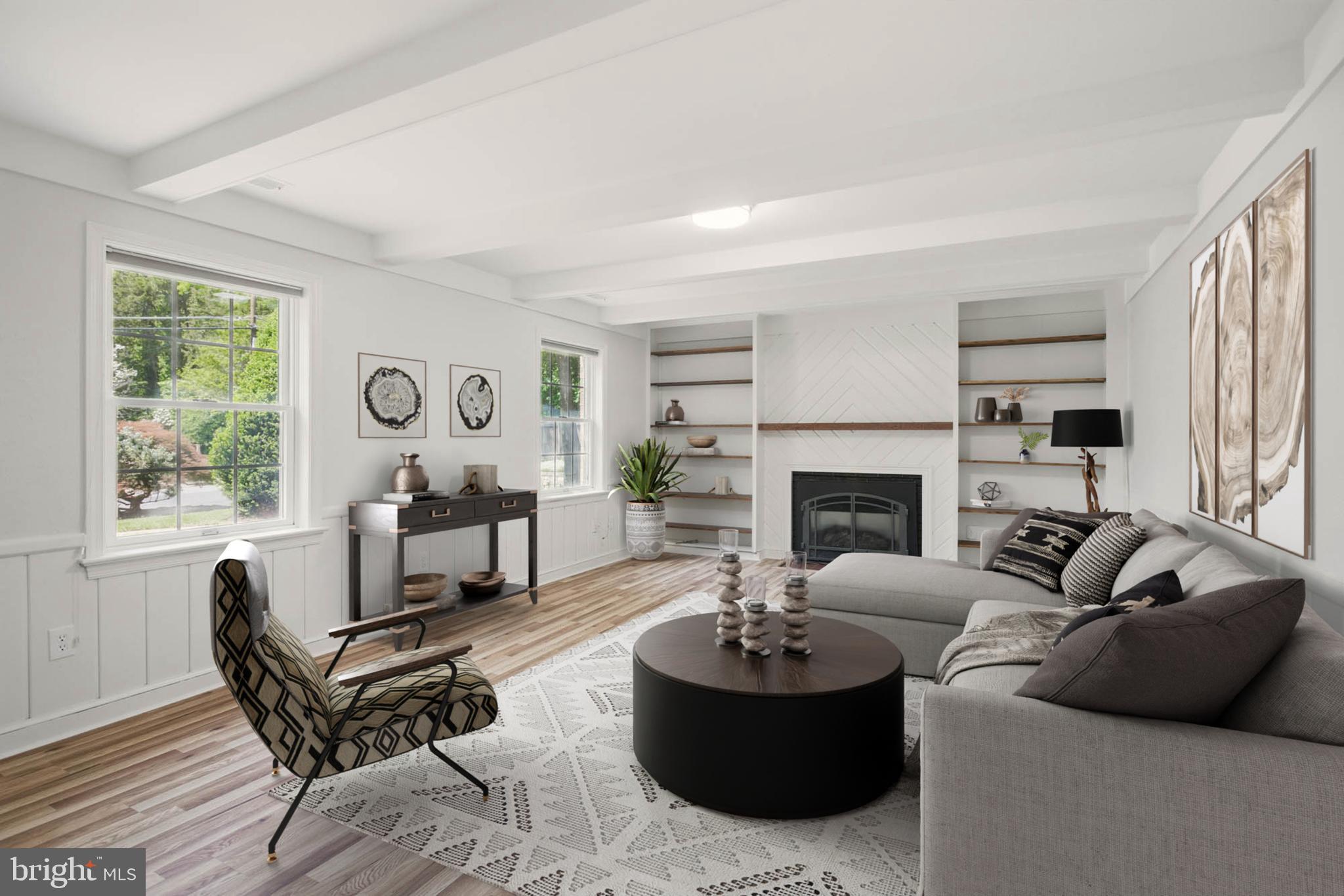7605 Range Road Alexandria, VA 22306 - Photo 6 of 40 virtual staging of den