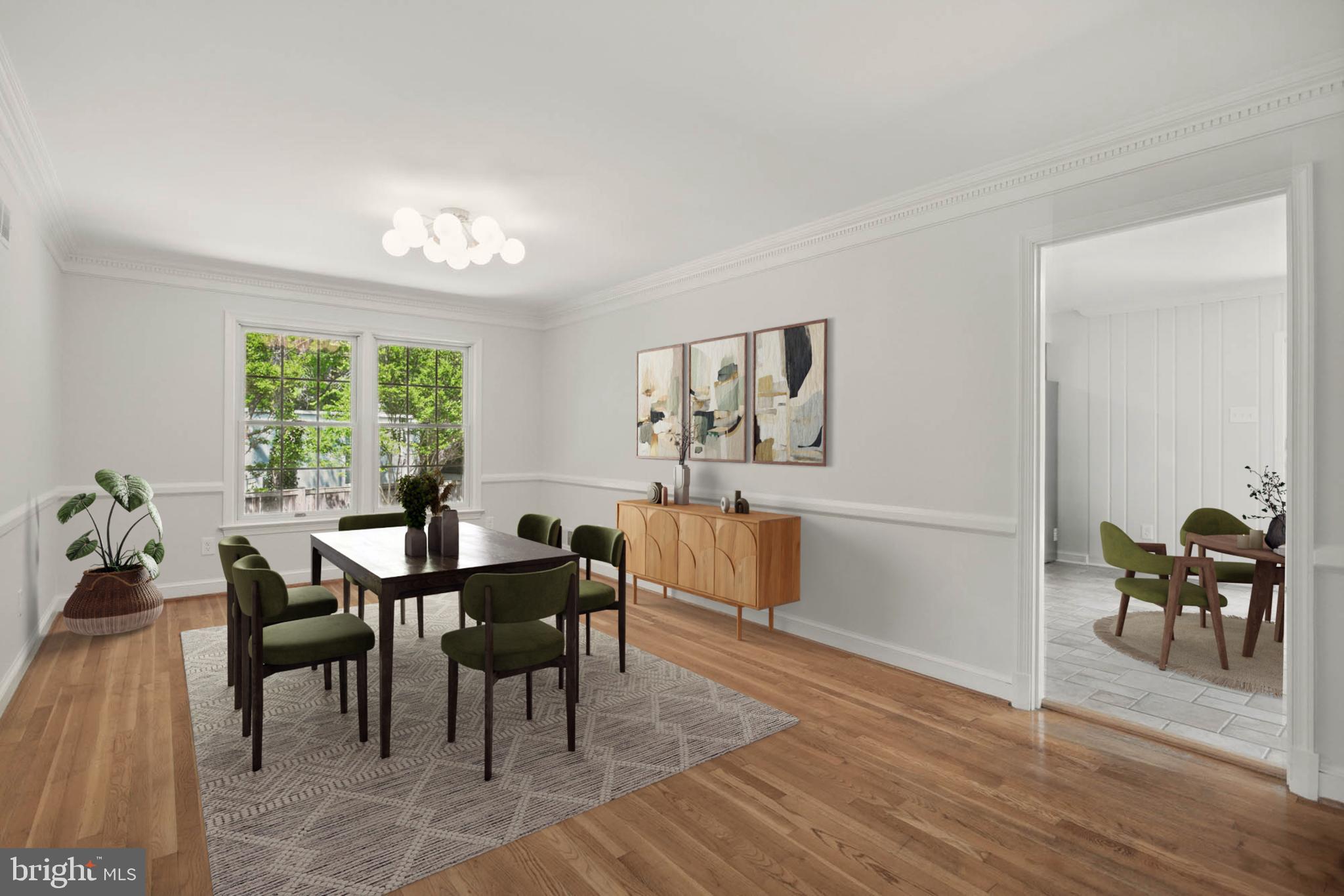 7605 Range Road Alexandria, VA 22306 - Photo 7 of 40 virtual staging of dining room