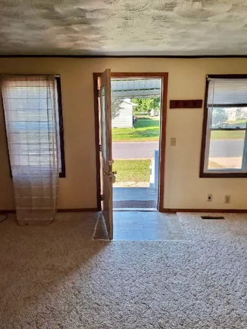 a view of front door