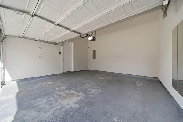 a view of a garage