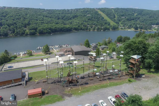 an aerial view of a city with lots of residential buildings