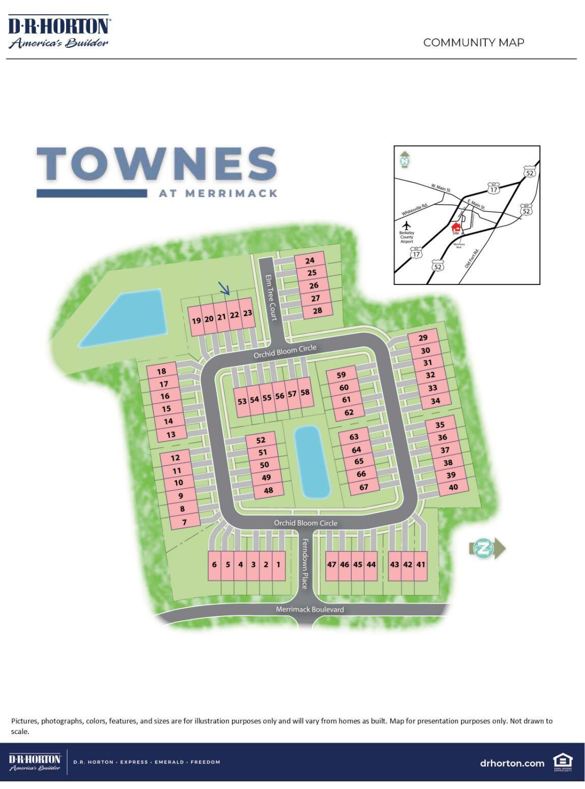 160 Orchid Bloom Circle Moncks Corner, SC 29461 - Photo 2 of 21 T@M Community Map_22