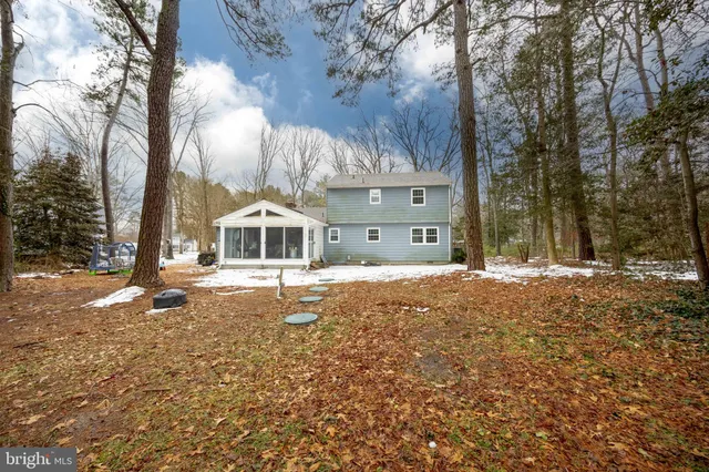 a house with trees in the background