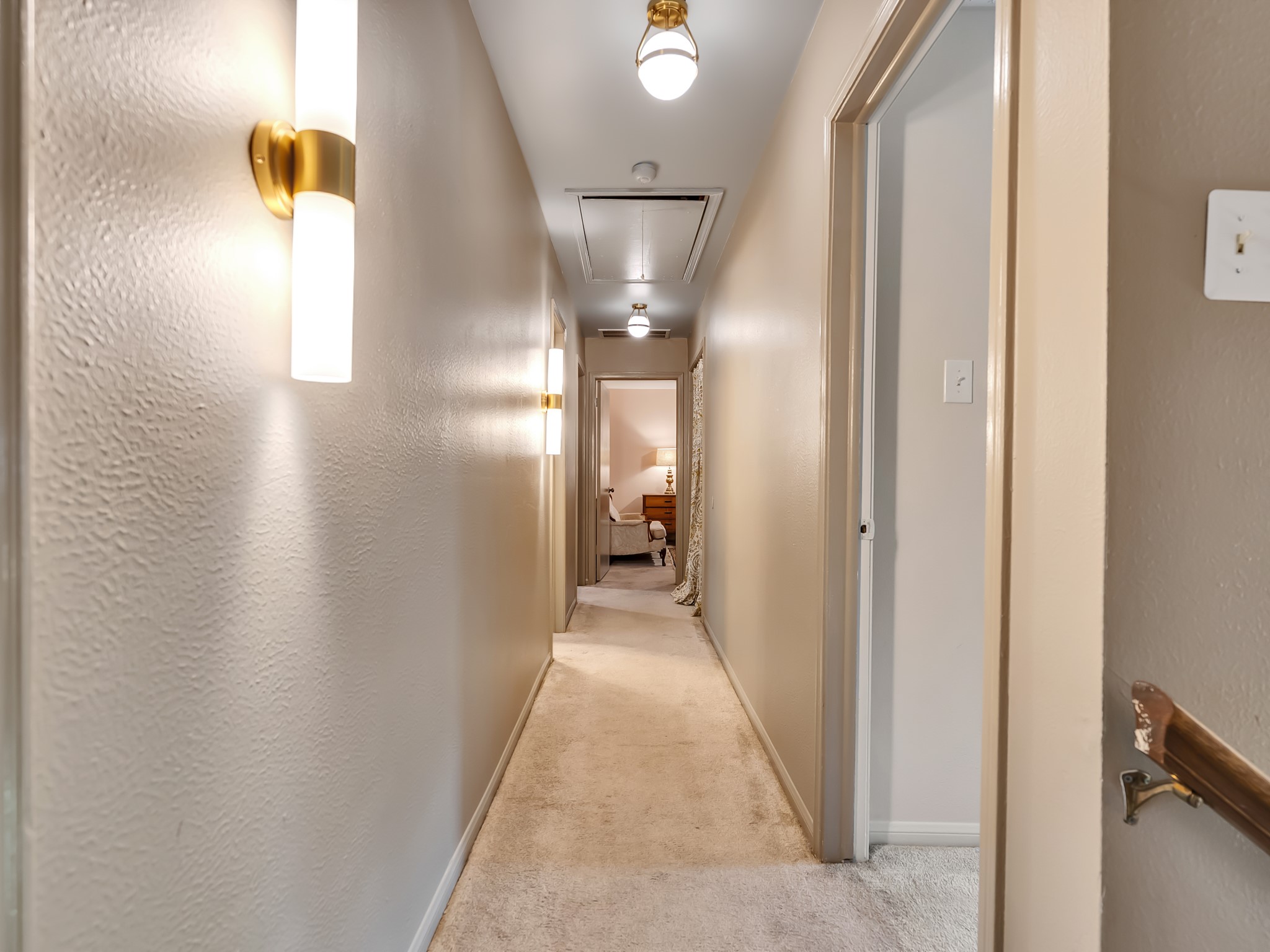 3819 Shipman Lane Spring, TX 77388 - Photo 32 of 36 Spacious upper-level hallway leading directly to the primary bedroom.