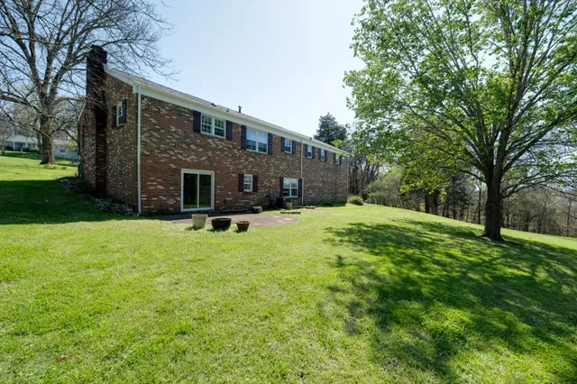 a house view with a garden space