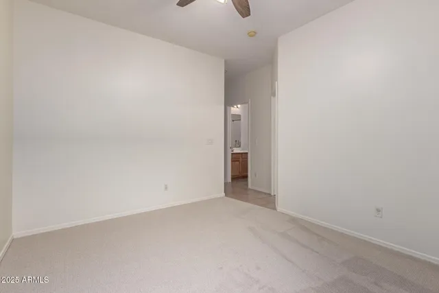 a view of an empty room