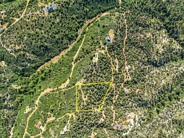 22 Fitzwater Drive, Unit 22 Springdale, UT 84767 - Photo 17 of 21 Expansive wooded land parcel, outlined in yellow, featuring varied topography and abundant natural foliage