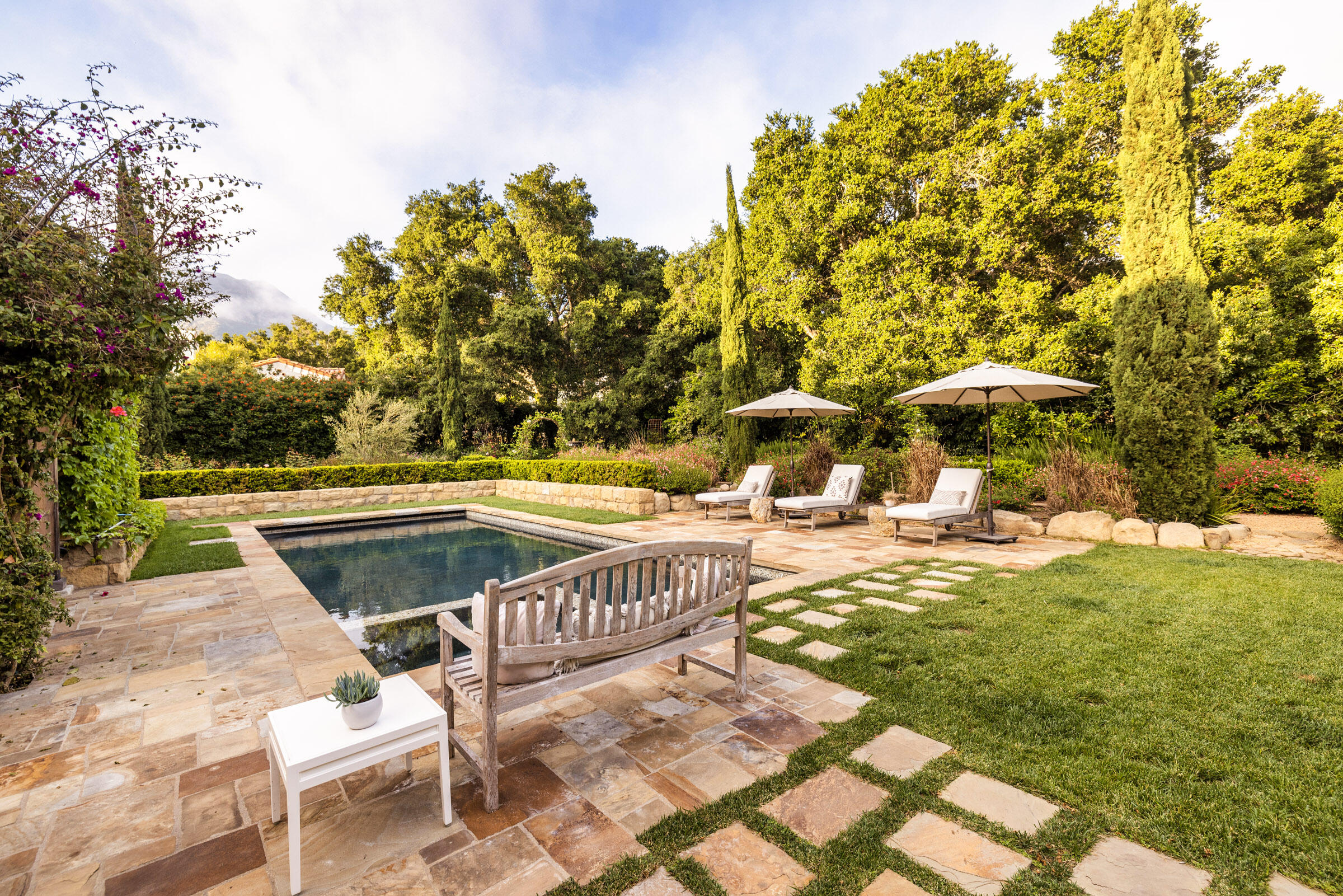 2222 East Valley Road Montecito, CA 93108 - Photo 23 of 30 a view of swimming pool with sitting area and furniture